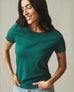 Women's Classic Cotton Crew Tee - June Bug